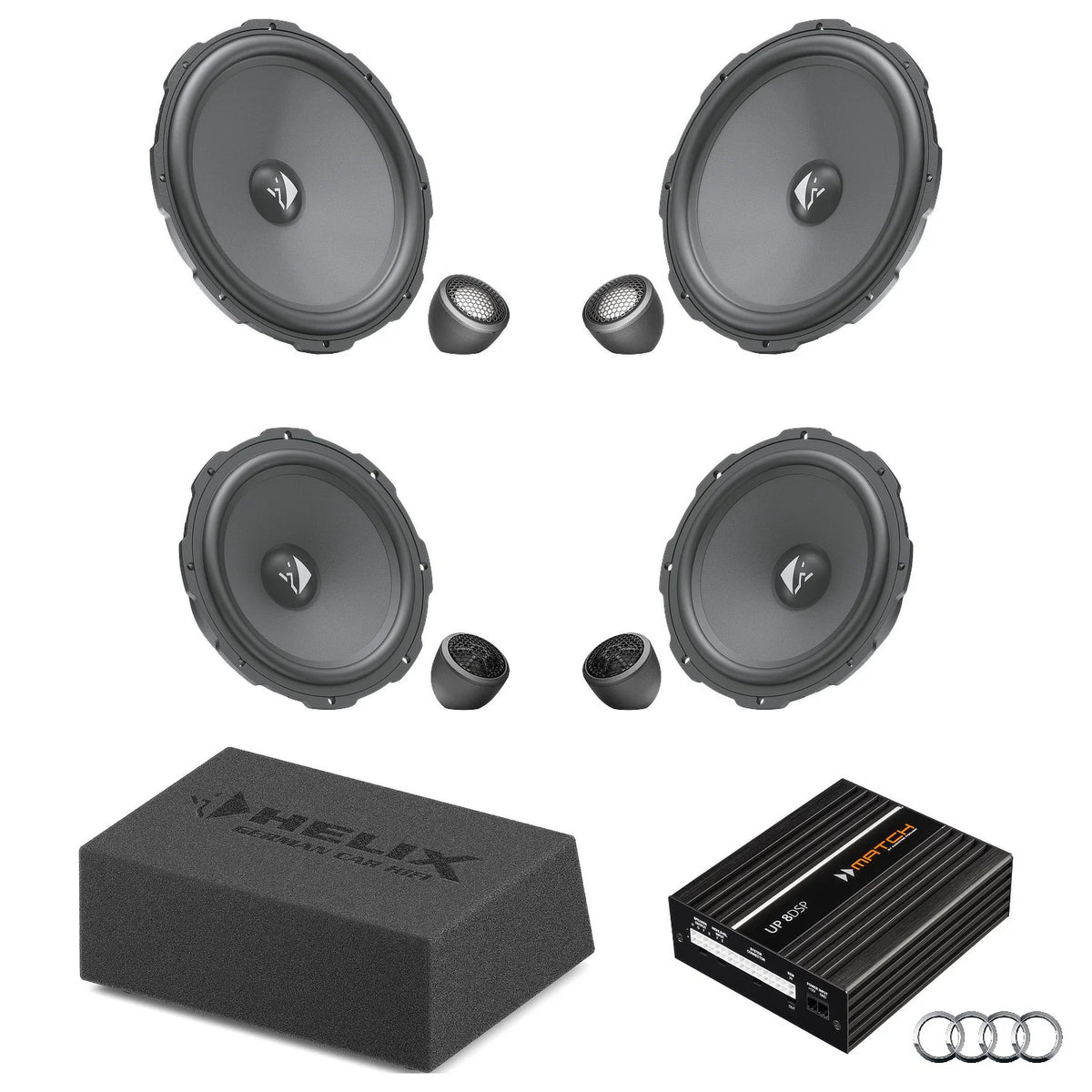 HELIX Ci3 Ci5 speaker and subwoofer DSP amplified package for Audi A1 GB AudiSound – MC Audio Sydney