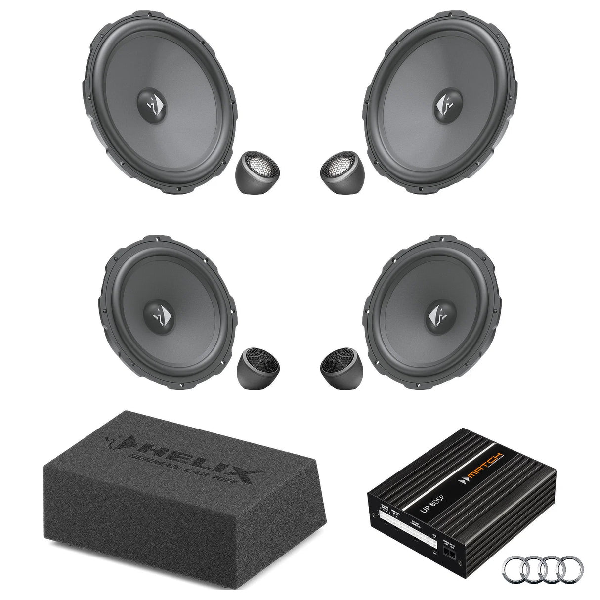 HELIX Ci3 Ci5 speaker and subwoofer DSP amplified package for Audi A1 GB AudiSound – MC Audio Sydney