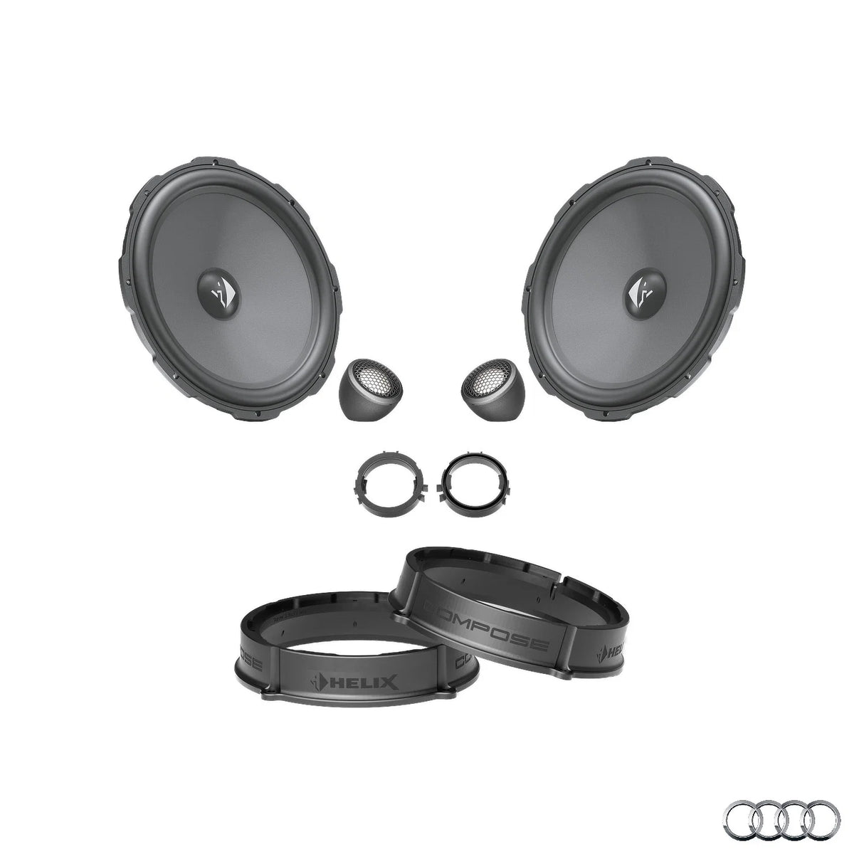 HELIX Ci3 Ci5 front speaker upgrade package for Audi A1 GB factory audio system – MC Audio Sydney