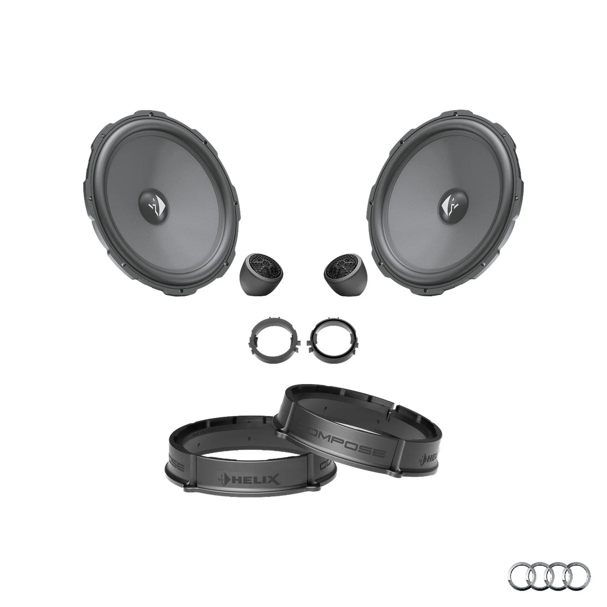 HELIX Ci3 front speaker upgrade package for Audi A1 GB factory audio system – MC Audio Sydney