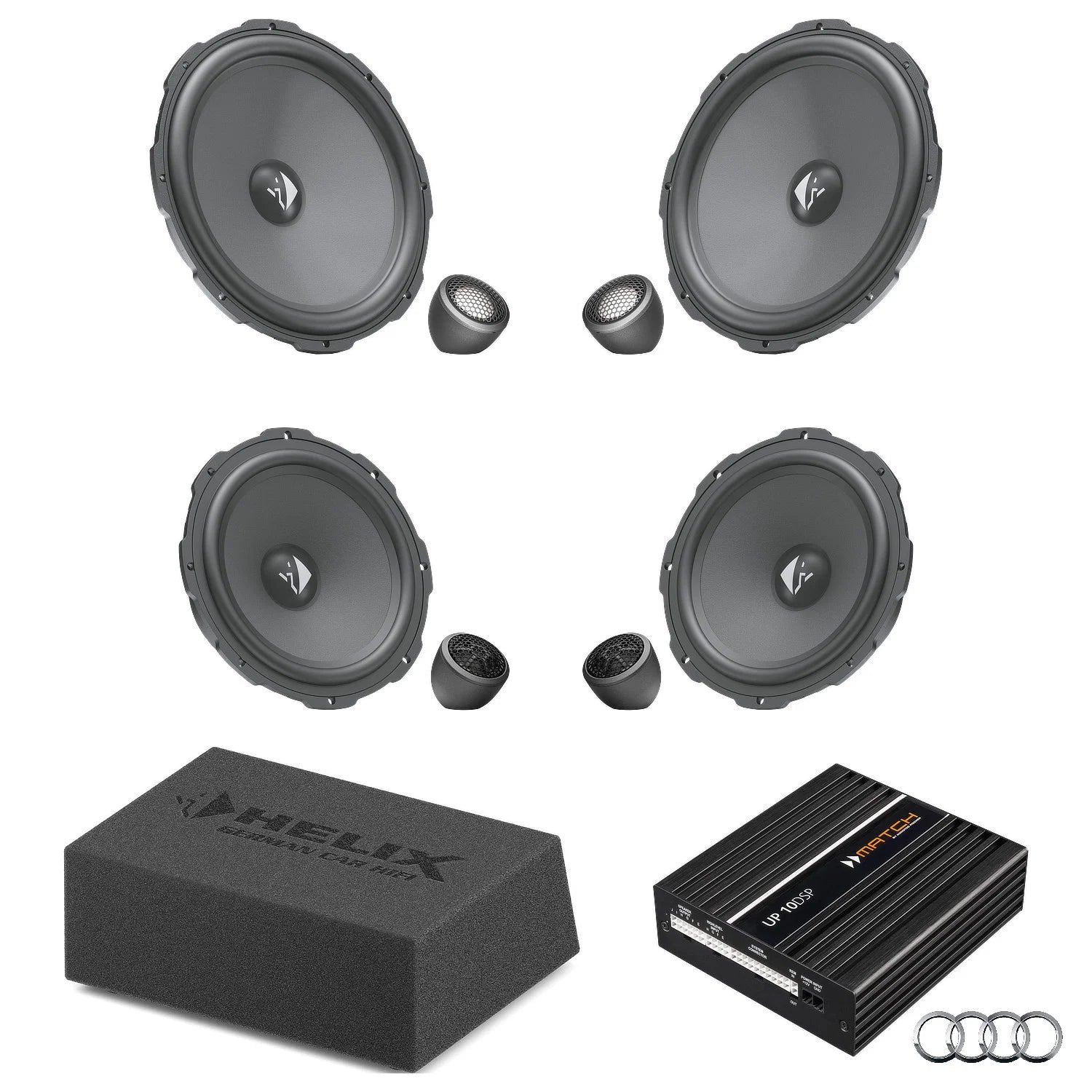 HELIX Ci3 Ci5 active speaker and subwoofer DSP amplified package for Audi A3 8Y AudiSound – MC Audio Sydney