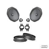 ALT text: HELIX Ci3 Ci5 front speaker upgrade package for Audi A4 B9 factory audio system – MC Audio Sydney