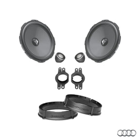 ALT text: HELIX Ci3 Ci5 front speaker upgrade package for Audi A4 B9 factory audio system – MC Audio Sydney