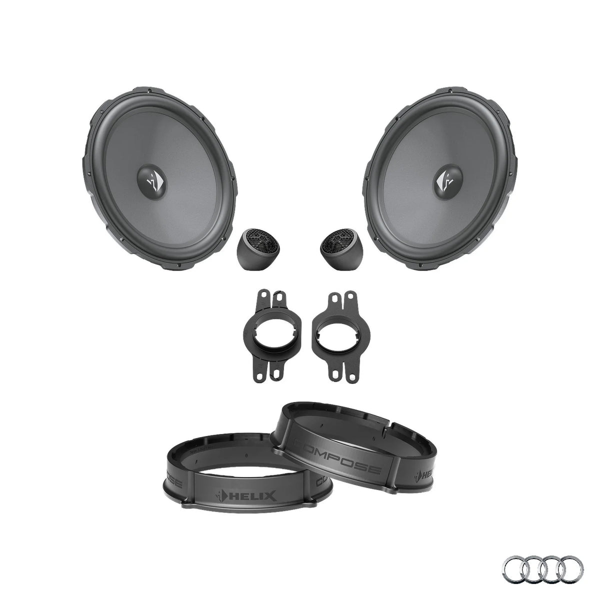HELIX Ci3 front speaker upgrade package for Audi A4 B9 factory audio system – MC Audio Sydney