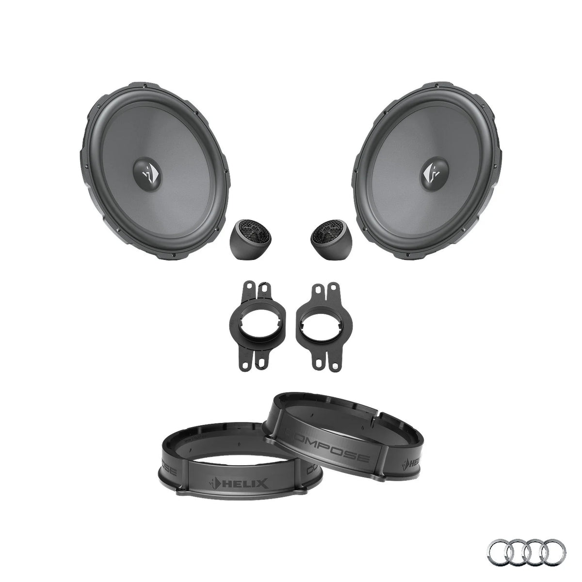 HELIX Ci3 front speaker upgrade package for Audi A6 C9 factory audio system – MC Audio Sydney