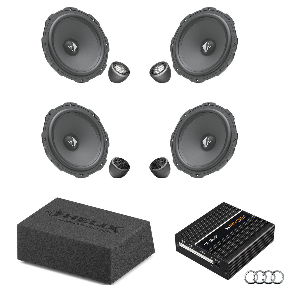 HELIX Ci3 Ci5 active speaker and subwoofer DSP amplified package for Audi Q4 e-tron AudiSound – MC Audio Sydney