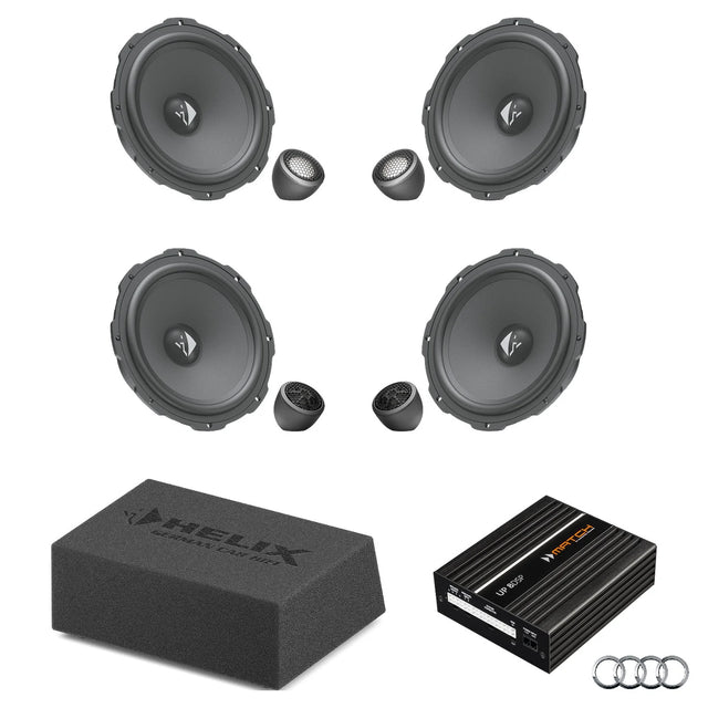 HELIX Ci3 Ci5 speaker and subwoofer DSP amplified package for Audi Q4 e-tron AudiSound – MC Audio Sydney