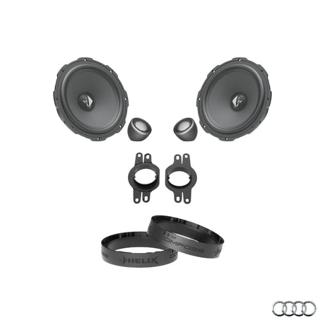 HELIX Ci3 Ci5 front speaker upgrade package for Audi Q4 e-tron factory audio system – MC Audio Sydney