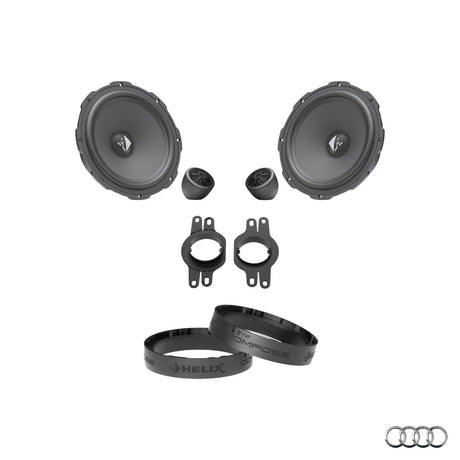 HELIX Ci3 front speaker upgrade package for Audi Q4 e-tron factory audio system – MC Audio Sydney