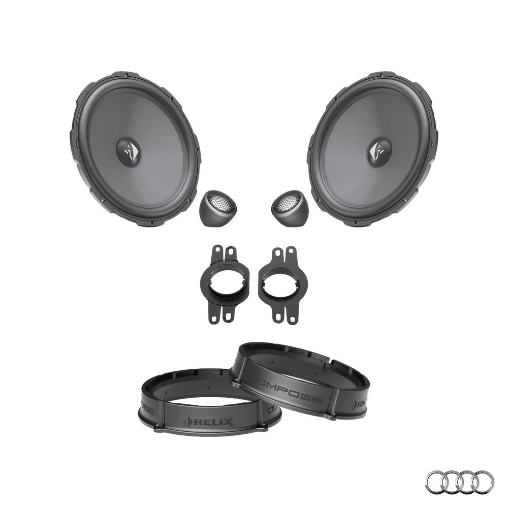 HELIX Ci3 Ci5 front speaker upgrade package for Audi Q5 FY factory audio system – MC Audio Sydney