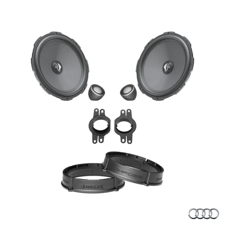 HELIX Ci3 Ci5 front speaker upgrade package for Audi Q5 FY factory audio system – MC Audio Sydney