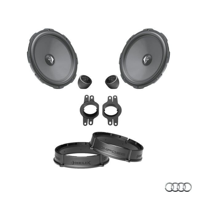 HELIX Ci3 front speaker upgrade package for Audi Q5 FY factory audio system – MC Audio Sydney