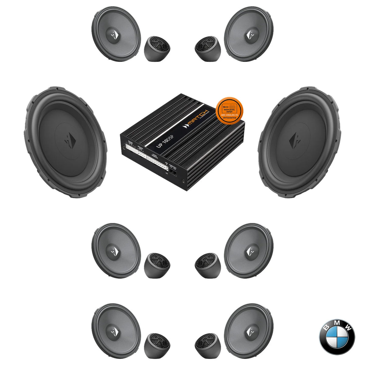 HELIX Ci3 Ci5 speaker and subwoofer DSP amplified package for BMW Harman Kardon S0688 G Generation RAM – MC Audio Sydney