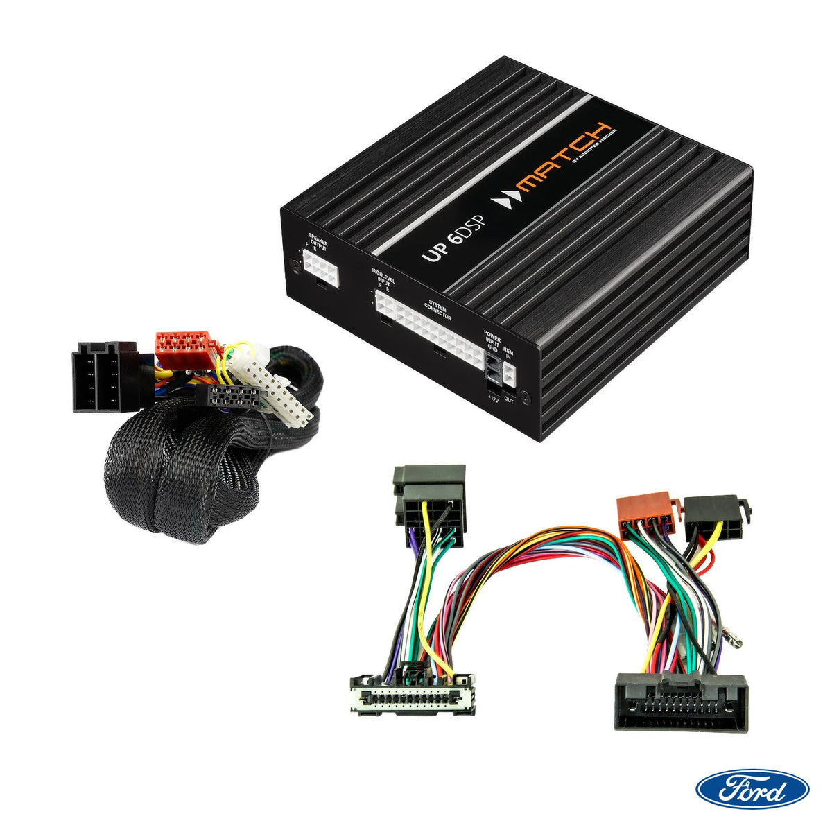 MATCH UP 6DSP DSP amplifier with plug and play harness for Ford Ranger PX2 PX3 – MC Audio Sydney