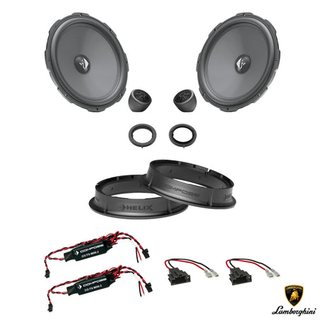 HELIX Ci3 speaker upgrade package for Lamborghini Huracán factory sound system – MC Audio Sydney
