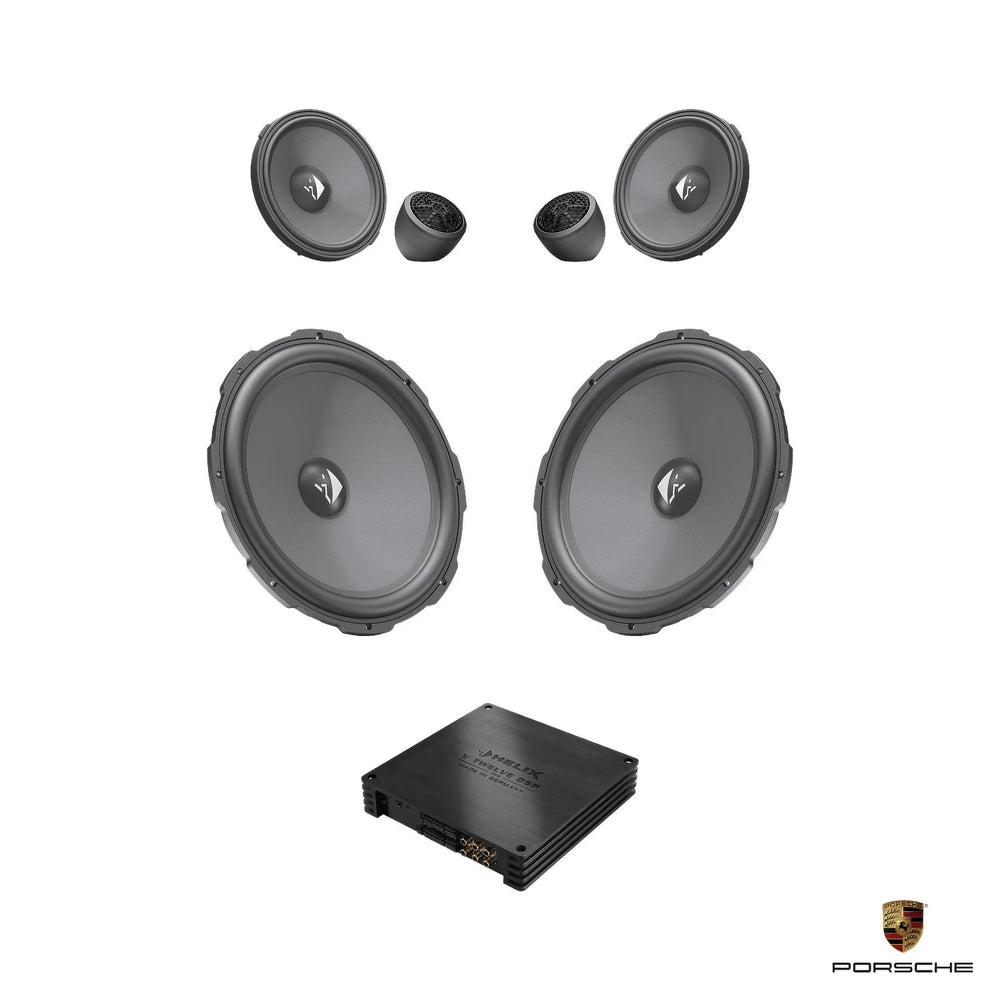 HELIX Ci3 front speaker DSP amplified package for Porsche Boxster 982 718 BOSE sound system – MC Audio Sydney