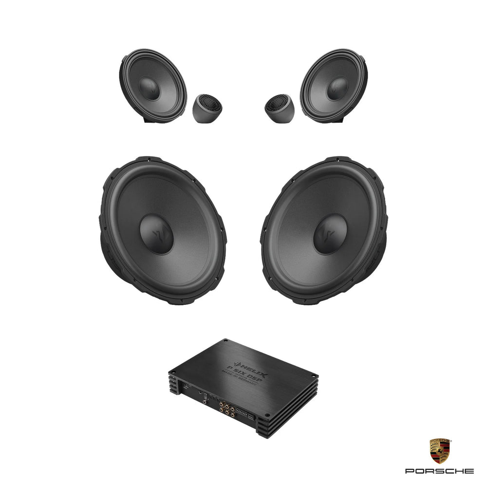 HELIX Ci7 front speaker DSP amplified package for Porsche Boxster 982 718 – MC Audio Sydney