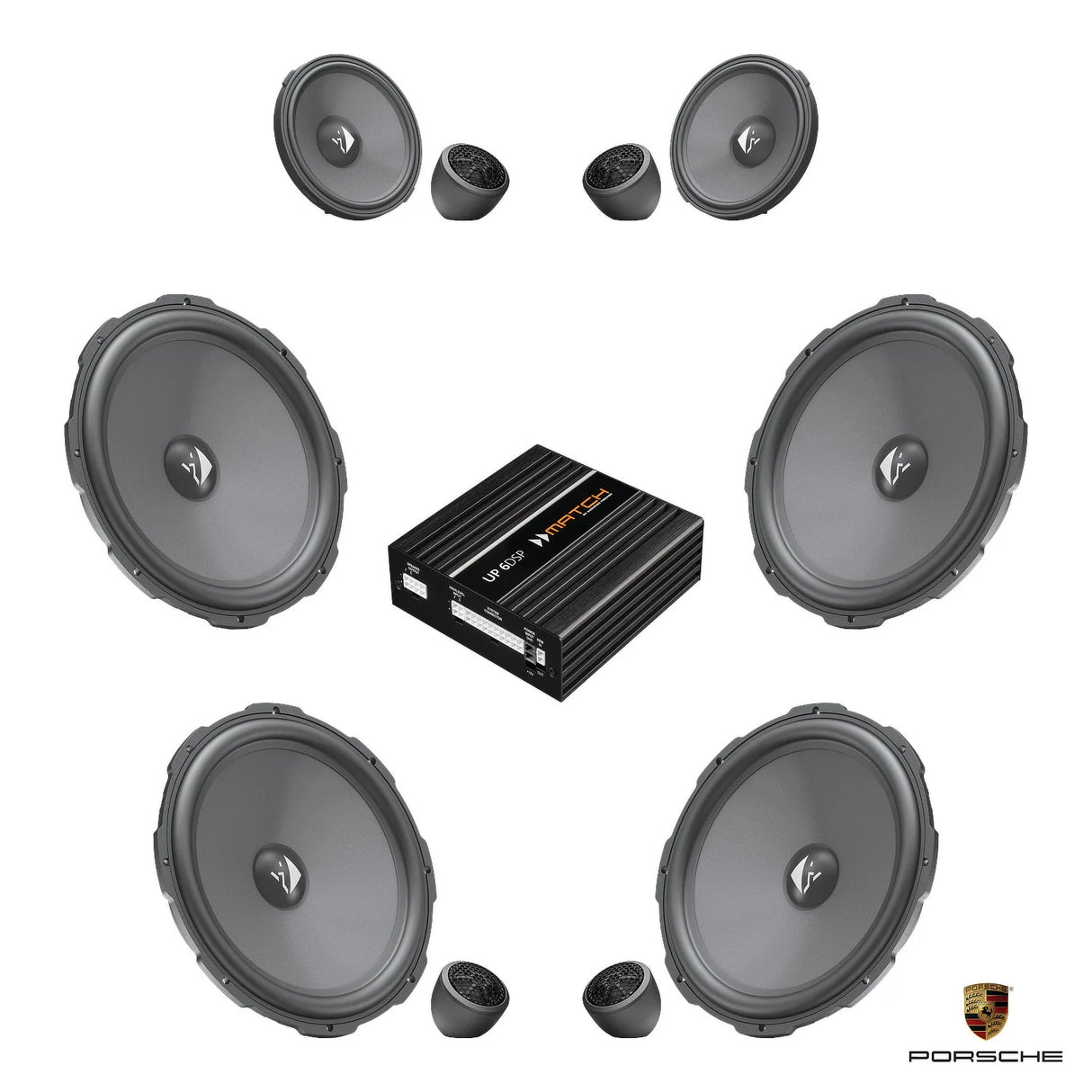 HELIX Ci3 speaker DSP amplified package for Porsche Cayenne 9YA 536 – MC Audio Sydney