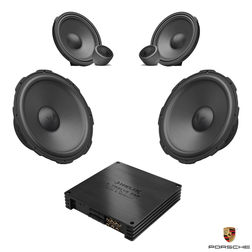 HELIX Ci7 front speaker DSP amplified package for Porsche Taycan BOSE sound system – MC Audio Sydney