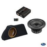 Subaru BRZ left-side HELIX IK W10 subwoofer amplified package – MC Audio Sydney