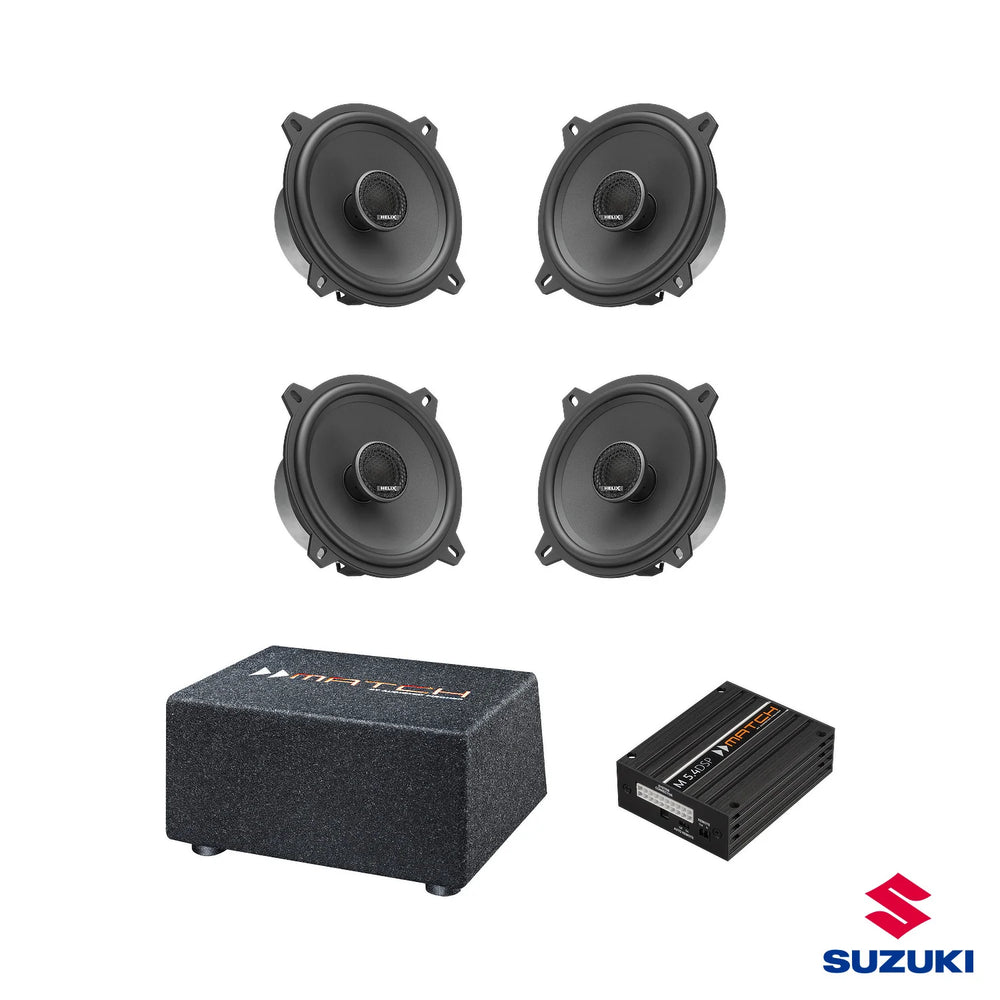 Suzuki Jimny XL MATCH M 5.4DSP HELIX Ci3 speaker and subwoofer amplified package – MC Audio Sydney