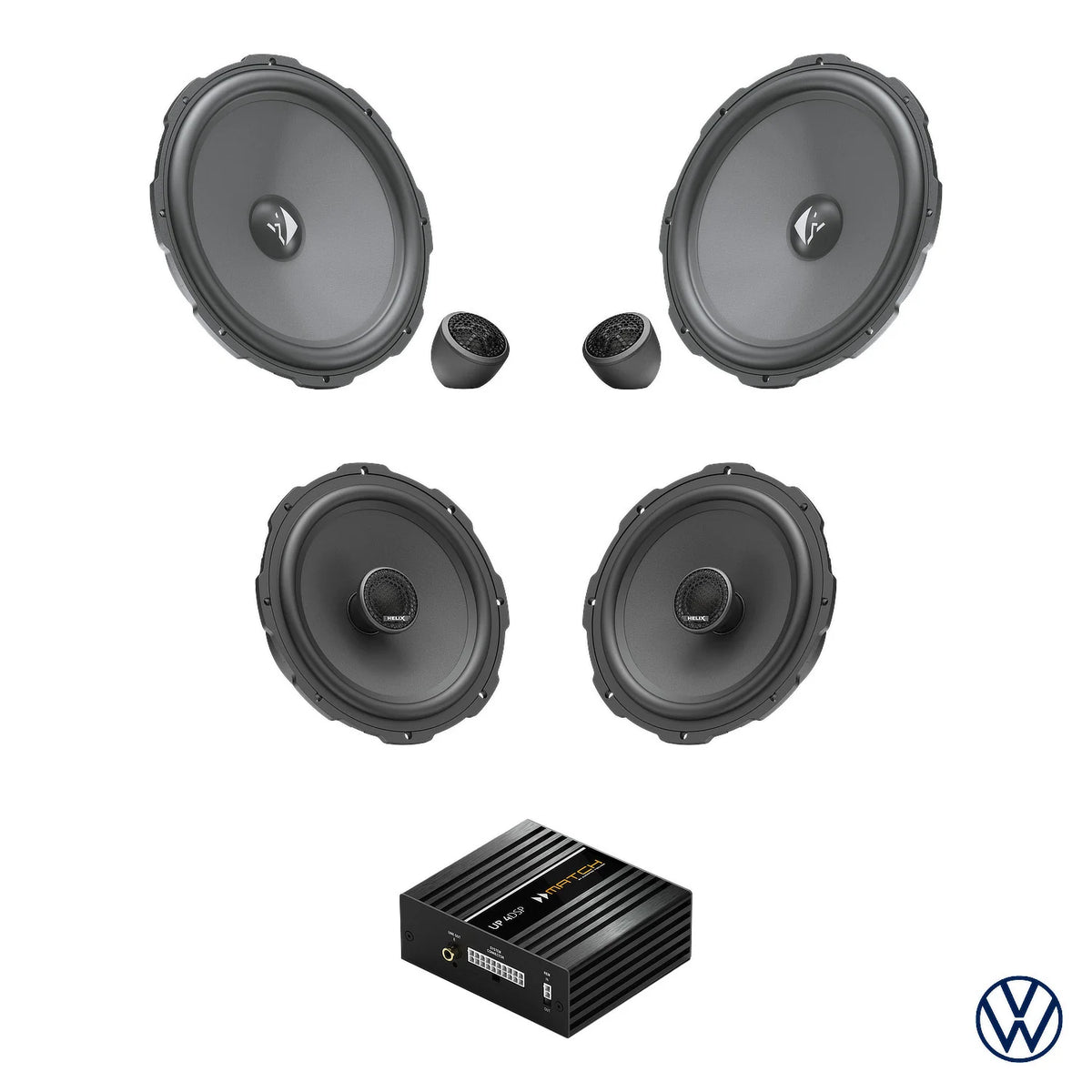 HELIX Ci3 speaker DSP amplified package with extra bass for VW Golf 7 and Golf 7.5 – MC Audio Sydney