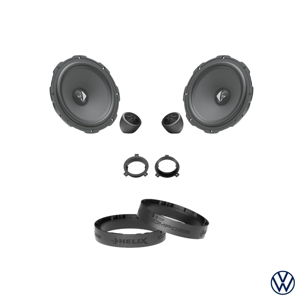 HELIX Ci3 front speaker upgrade package for VW Polo VII AW factory audio system – MC Audio Sydney