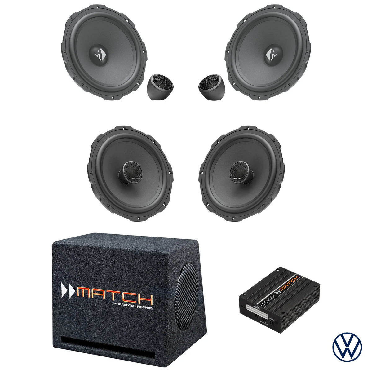 HELIX Ci3 speaker and subwoofer DSP amplified package for VW Polo VII AW – MC Audio Sydney