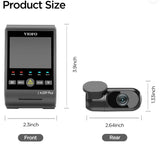 VIOFO A229 PLUS 2CH Dual Channel 2K Front + 2K Rear HDR Dashcam System with Dual Sony STARVIS 2 Sensors