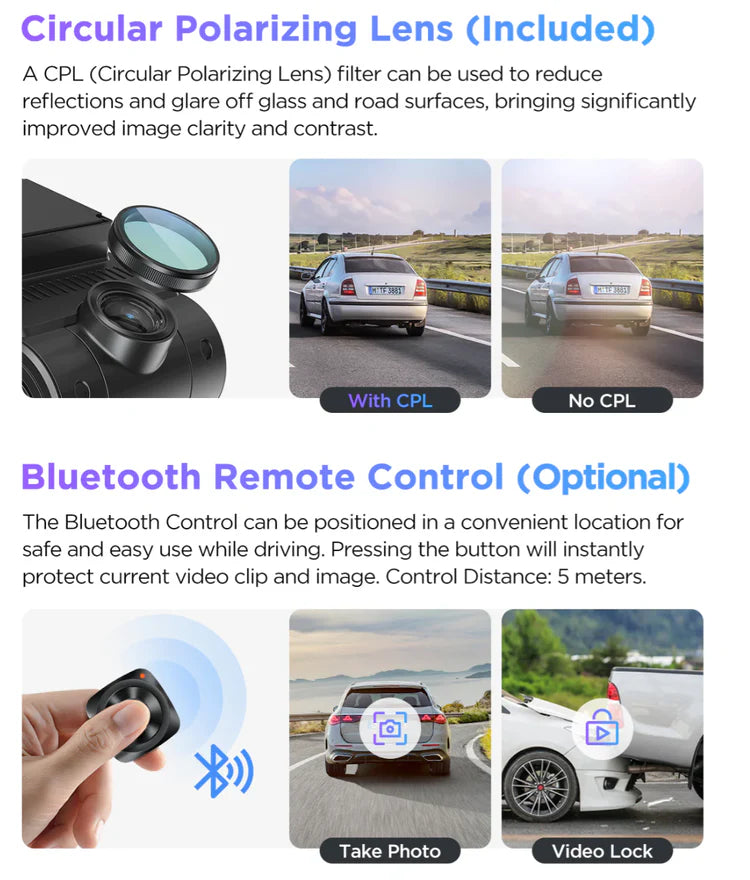 VIOFO A229 PRO 1CH Single Channel 4K HDR Front Dashcam System with Sony STARVIS 2 Sensor