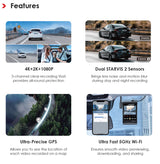 VIOFO A229 PRO 2CH Dual Channel 4K Front + 2K Rear HDR Dashcam System with Dual Sony STARVIS 2 Sensors