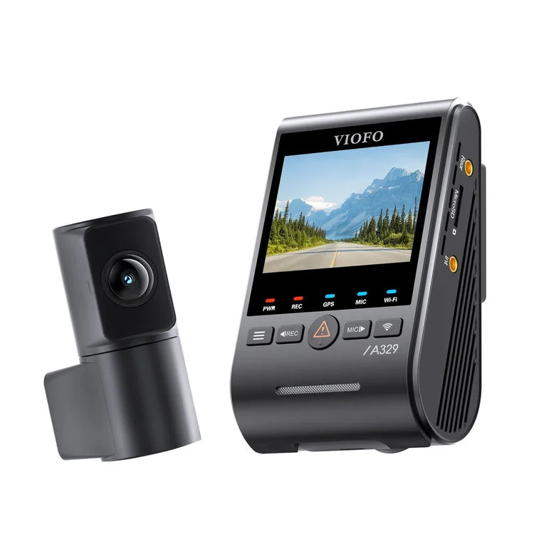 VIOFO A329S 2CH Dual Channel 4K 60FPS Front + 2K Rear HDR Dashcam System with Dual Sony STARVIS 2 Sensors