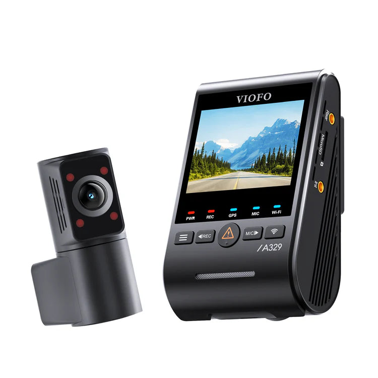 VIOFO A329S 2CH IR Dual Channel 4K 60FPS Front + 2K Fisheye Cabin HDR Dashcam System with Dual Sony STARVIS 2 Sensors