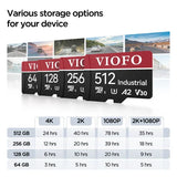 VIOFO Professional High-Endurance MicroSD Card with Adapter (128GB / 256GB / 512GB)