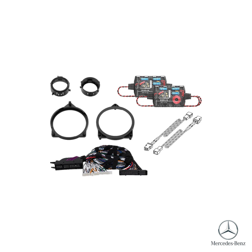 HELIX Ci3 DSP amplified front speaker and subwoofer upgrade for Mercedes-Benz C-Class W205 Burmester – MC Audio Sydney
