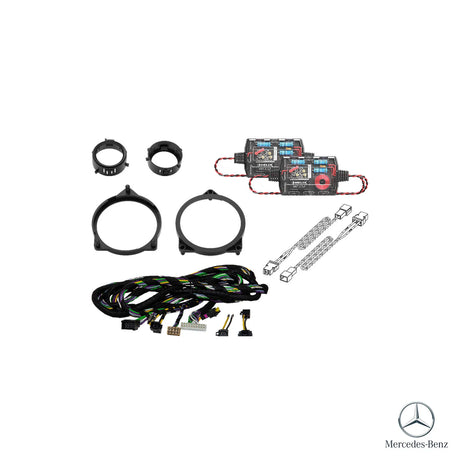 HELIX Ci3 DSP amplified front speaker and subwoofer upgrade for Mercedes-Benz C-Class W205 OEM audio – MC Audio Sydney