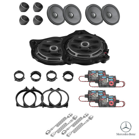 HELIX Ci3 plug and play speaker and subwoofer upgrade for Mercedes-Benz C-Class W205 Burmester – MC Audio Sydney