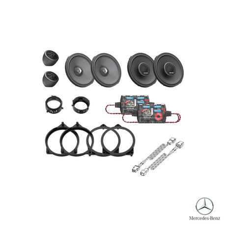 HELIX Ci3 plug and play speakers for Mercedes-Benz C-Class W205 OEM audio – MC Audio Sydney