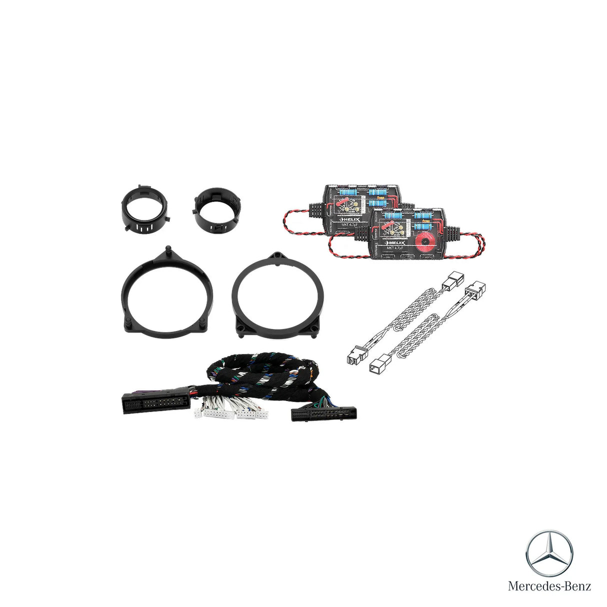 HELIX Ci3 DSP amplified front speaker and subwoofer upgrade for Mercedes W213 Facelift MBUX Burmester – MC Audio Sydney