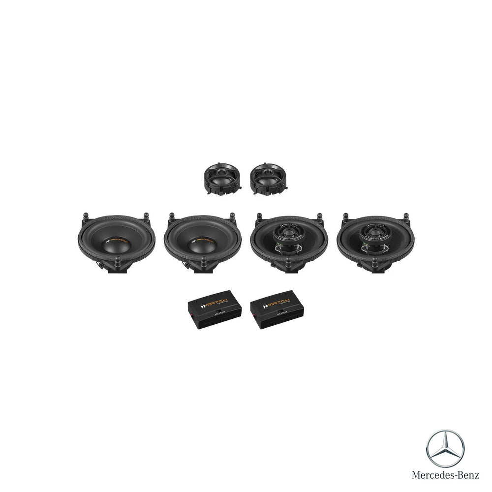 MATCH UP PnP plug and play speaker kit for Mercedes GLC X253 factory audio upgrade – MC Audio Sydney