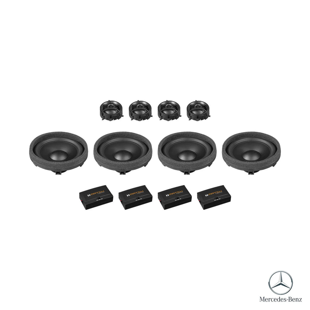 MATCH UP PnP plug and play speaker upgrade for Mercedes-Benz C-Class W206 Burmester OEM audio – MC Audio Sydney