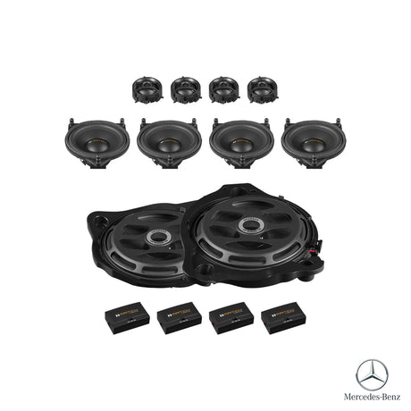 MATCH UP PnP plug and play speaker and subwoofer kit for Mercedes-Benz E-Class W213 Burmester audio upgrade – MC Audio Sydney