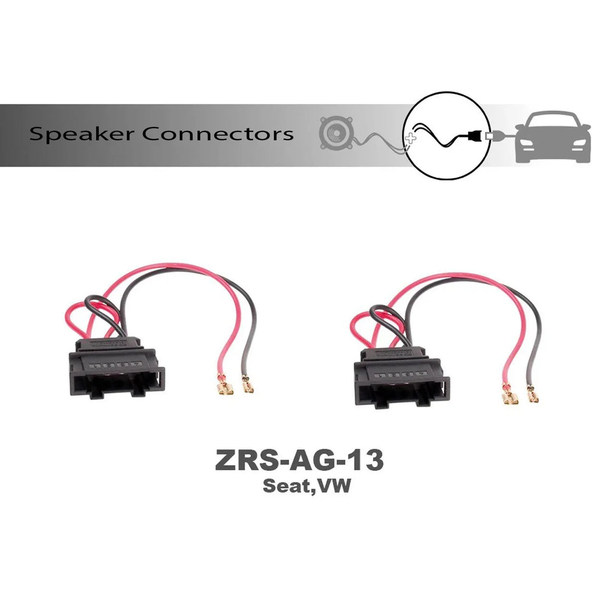 4CARMEDIA ZRS-AG 13 - OEM Speaker Connector Adapter | VW, Seat