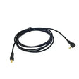BlackVue rear camera coaxial video cable shown coiled with compact connectors for compatible 2CH dash cam systems
