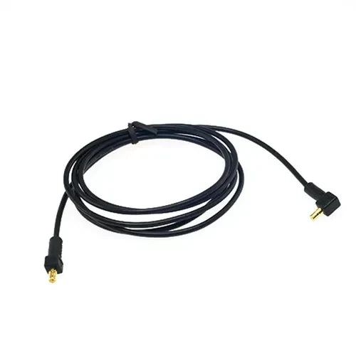 BlackVue rear camera coaxial video cable shown coiled with compact connectors for compatible 2CH dash cam systems