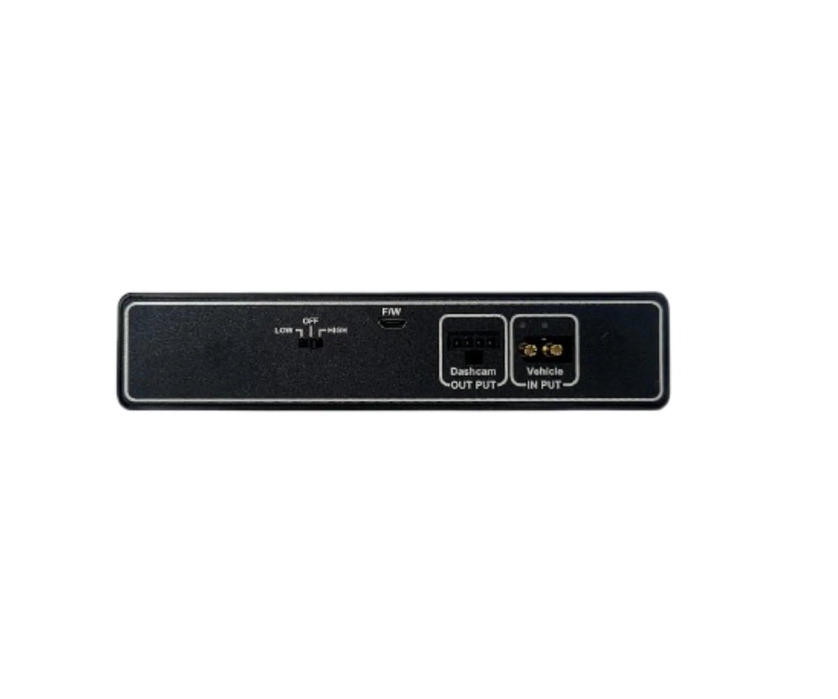 CELLINK Neo 6 Slim connection panel showing dash cam output, vehicle input and low-high power selector