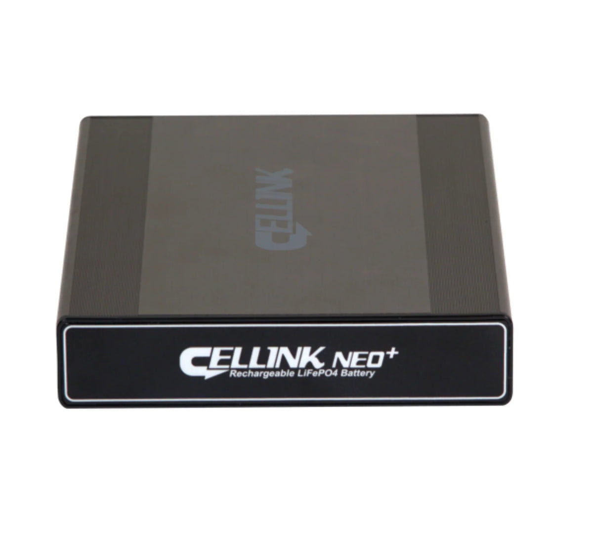 CELLINK Neo 8 rechargeable LiFePO4 dash cam battery pack shown from the front with CELLINK branding