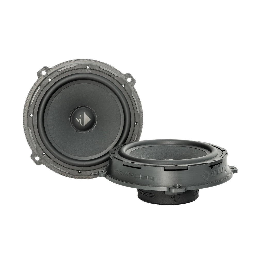 HELIX Ci3 6.5-inch 3Ω Type 1 door woofer with vehicle-specific mounting adapter for compatible Hyundai models