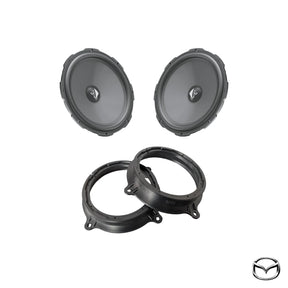 HELIX Ci3 8-inch front component speakers with FlexMount adapters for compatible Mazda models with BOSE audio
