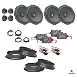 HELIX Ci3 speakers, crossovers and FlexMount adapters for the Skoda Kodiaq 2024-on upgrade package